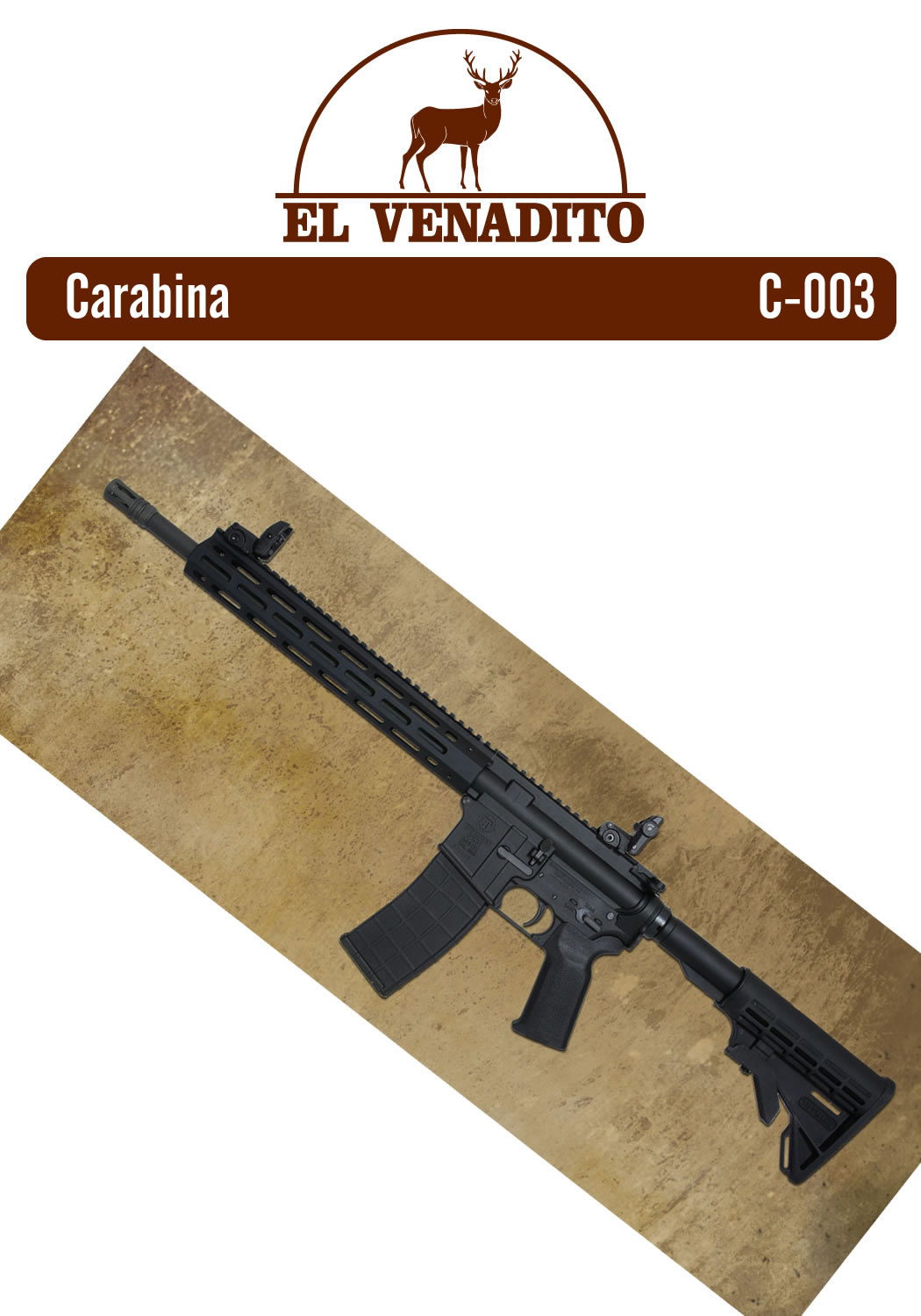 Armas, Rifles, Escopetas, Pistolas, El Venadito Carchá